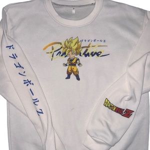 Mens size small crew neck sweatshirt Goku